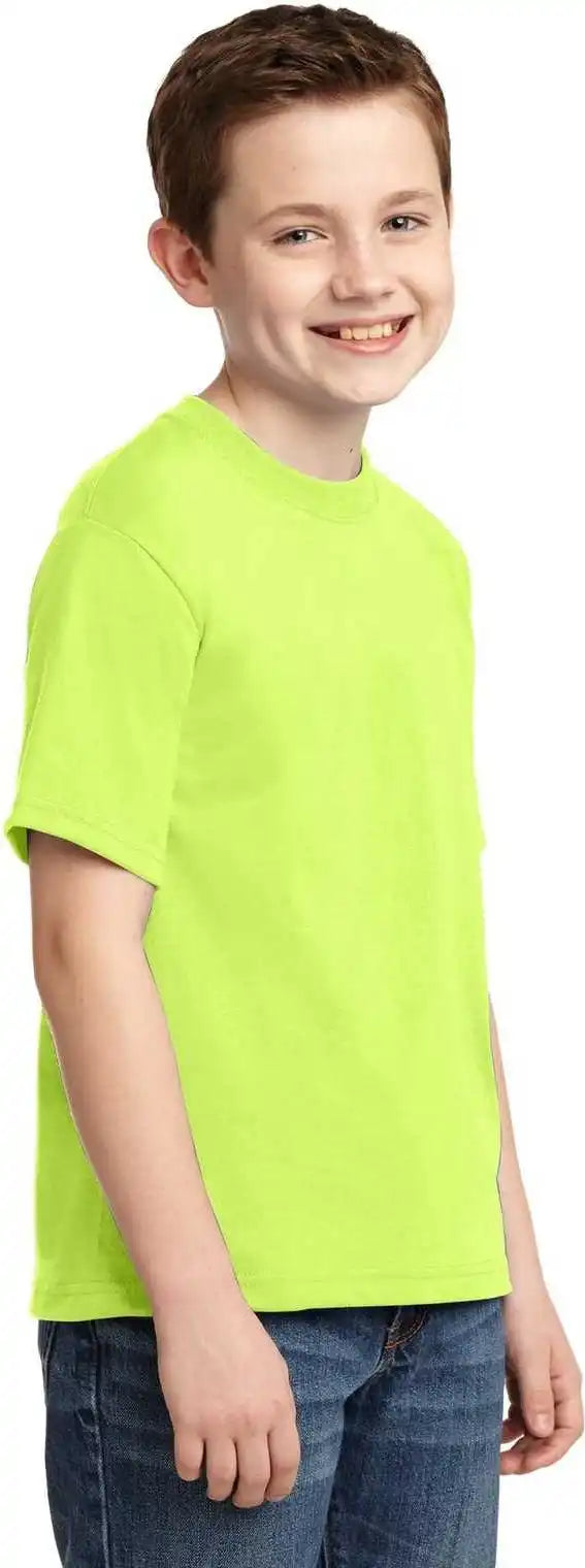 Jerzees 29b Youth Dri Power 50/50 Cotton/poly t Shirt Safety Green