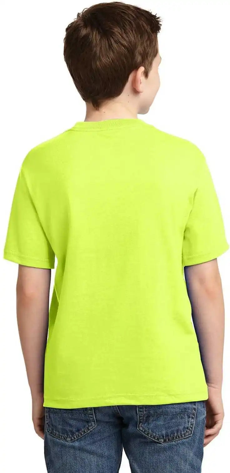 Jerzees 29b Youth Dri Power 50/50 Cotton/poly t Shirt Safety Green