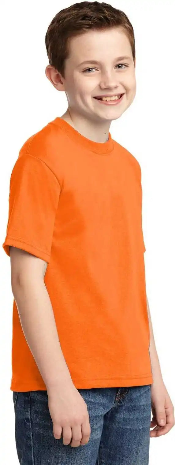 Jerzees 29b Youth Dri Power 50/50 Cotton/poly t Shirt Safety Orange