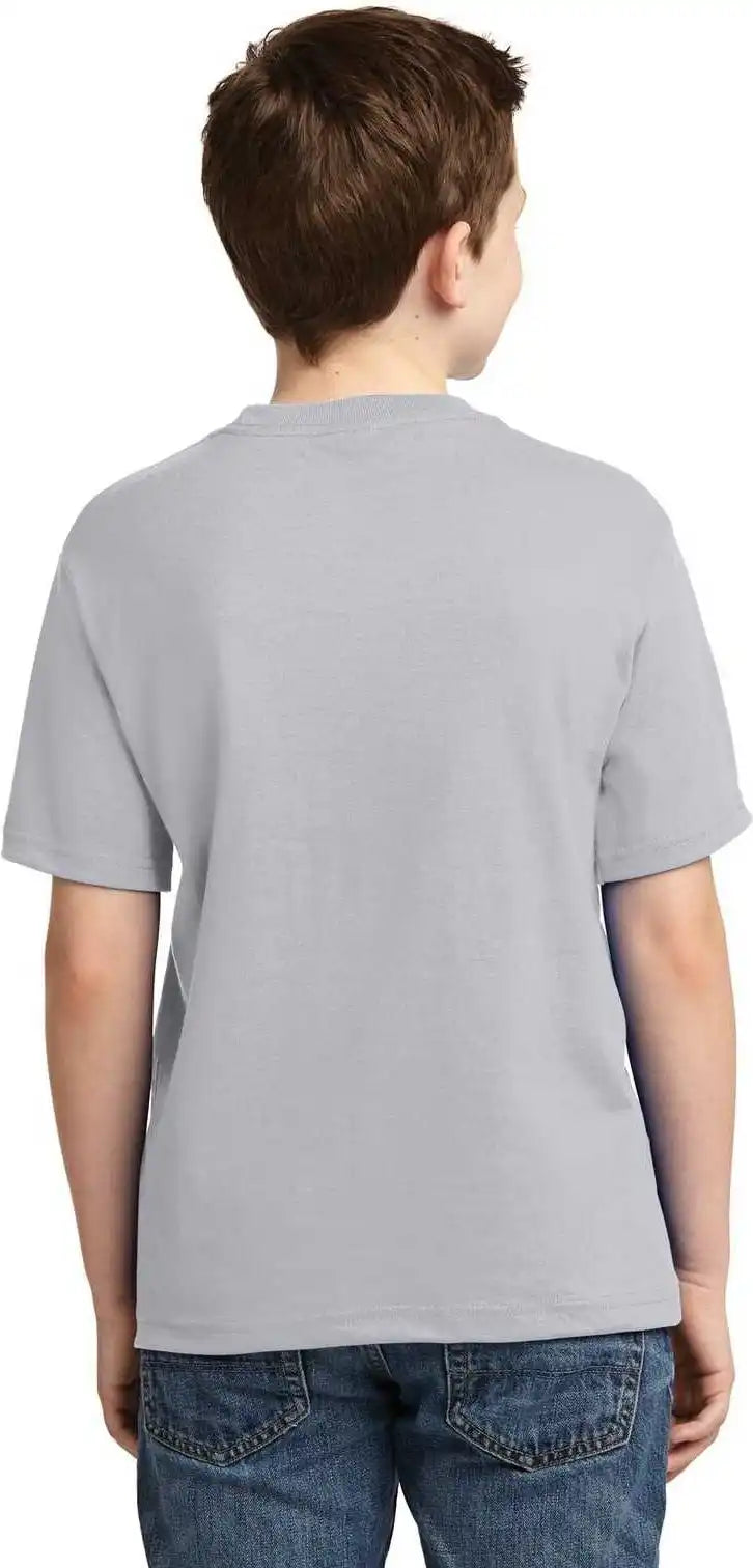 Jerzees 29b Youth Dri Power 50/50 Cotton/poly t Shirt Silver