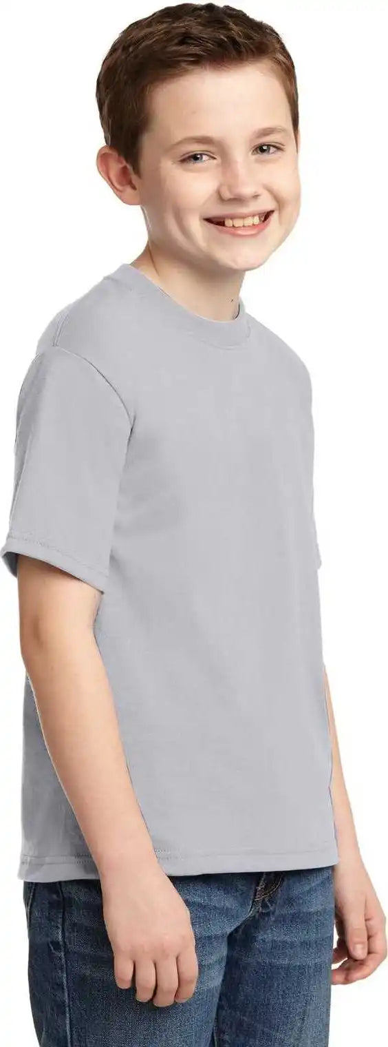 Jerzees 29b Youth Dri Power 50/50 Cotton/poly t Shirt Silver