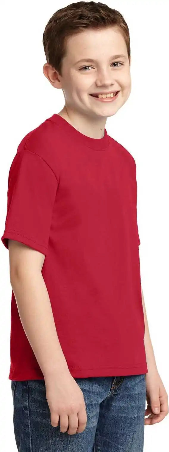 Jerzees 29b Youth Dri Power 50/50 Cotton/poly t Shirt True Red