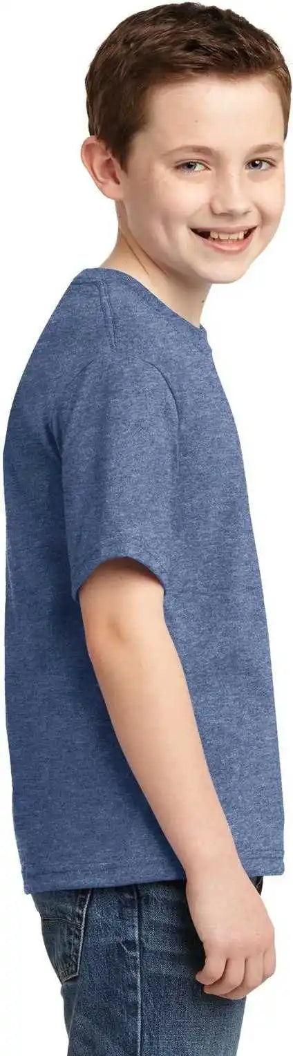 Jerzees 29b Youth Dri Power 50/50 Cotton/poly t Shirt Vintage Heather Blue