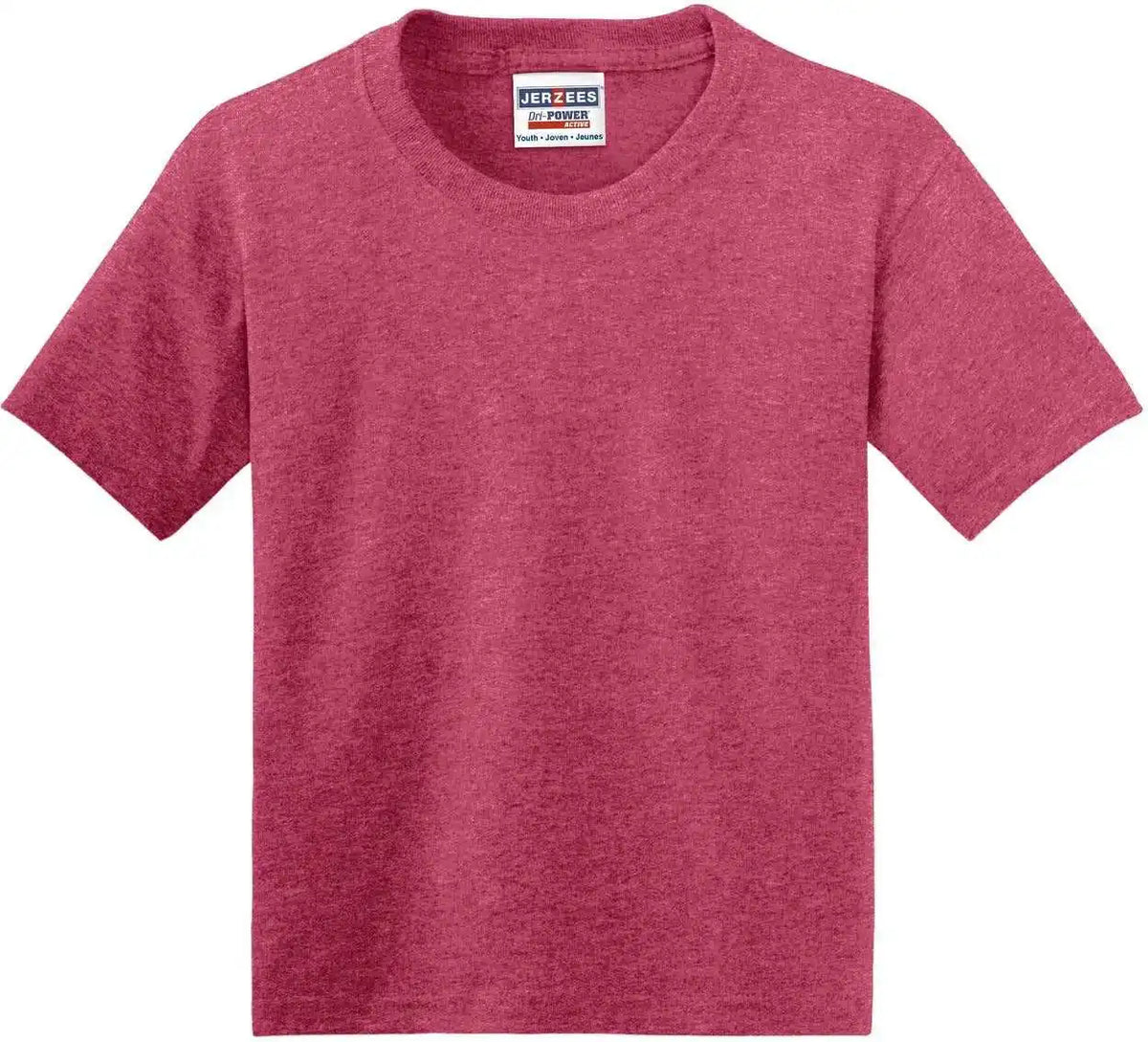 Jerzees 29b Youth Dri Power 50/50 Cotton/poly t Shirt Vintage Heather Red
