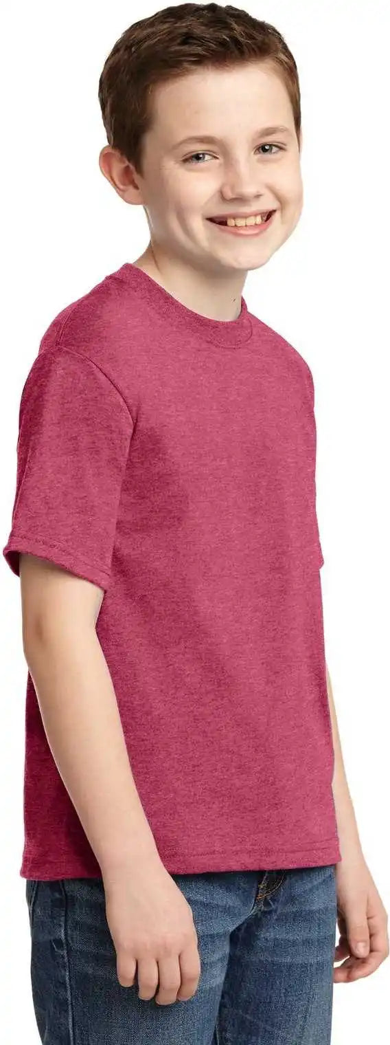 Jerzees 29b Youth Dri Power 50/50 Cotton/poly t Shirt Vintage Heather Red