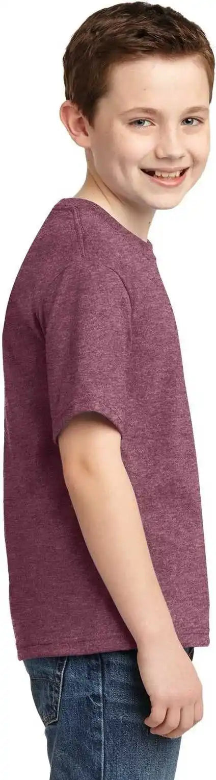 Jerzees 29b Youth Dri-power 50/50 Cotton/poly T-shirt - Vintage Heather Maroon