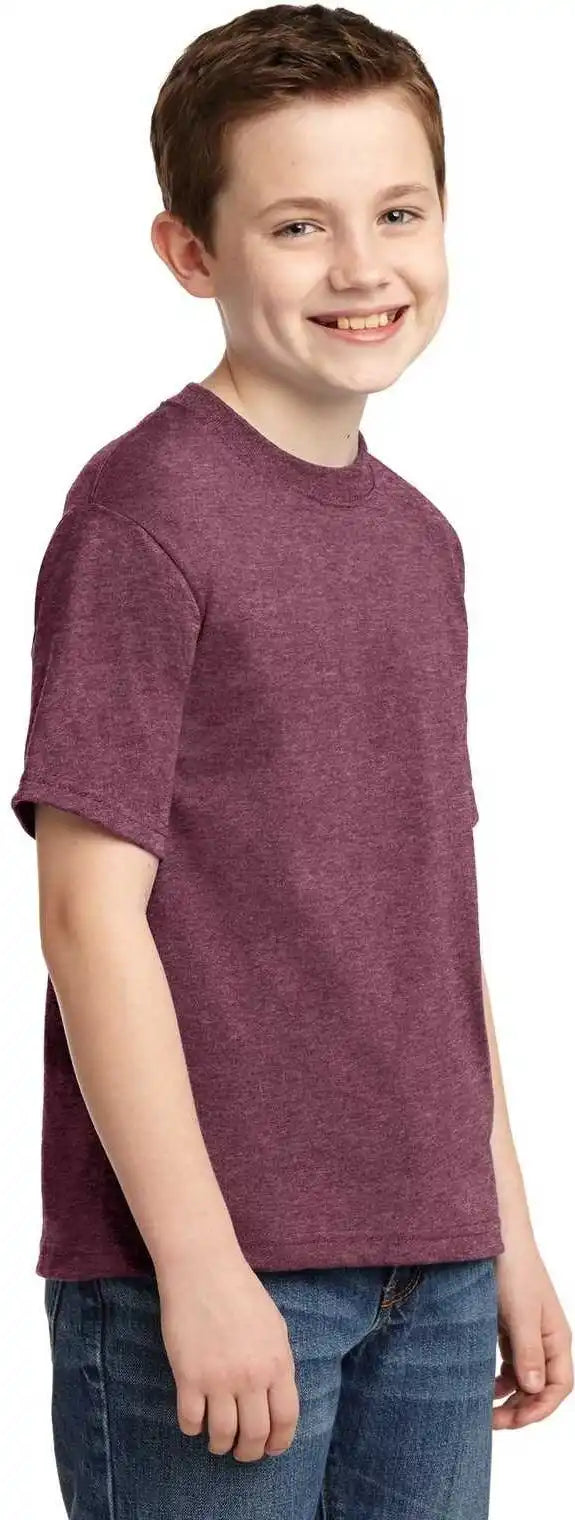 Jerzees 29b Youth Dri-power 50/50 Cotton/poly T-shirt - Vintage Heather Maroon