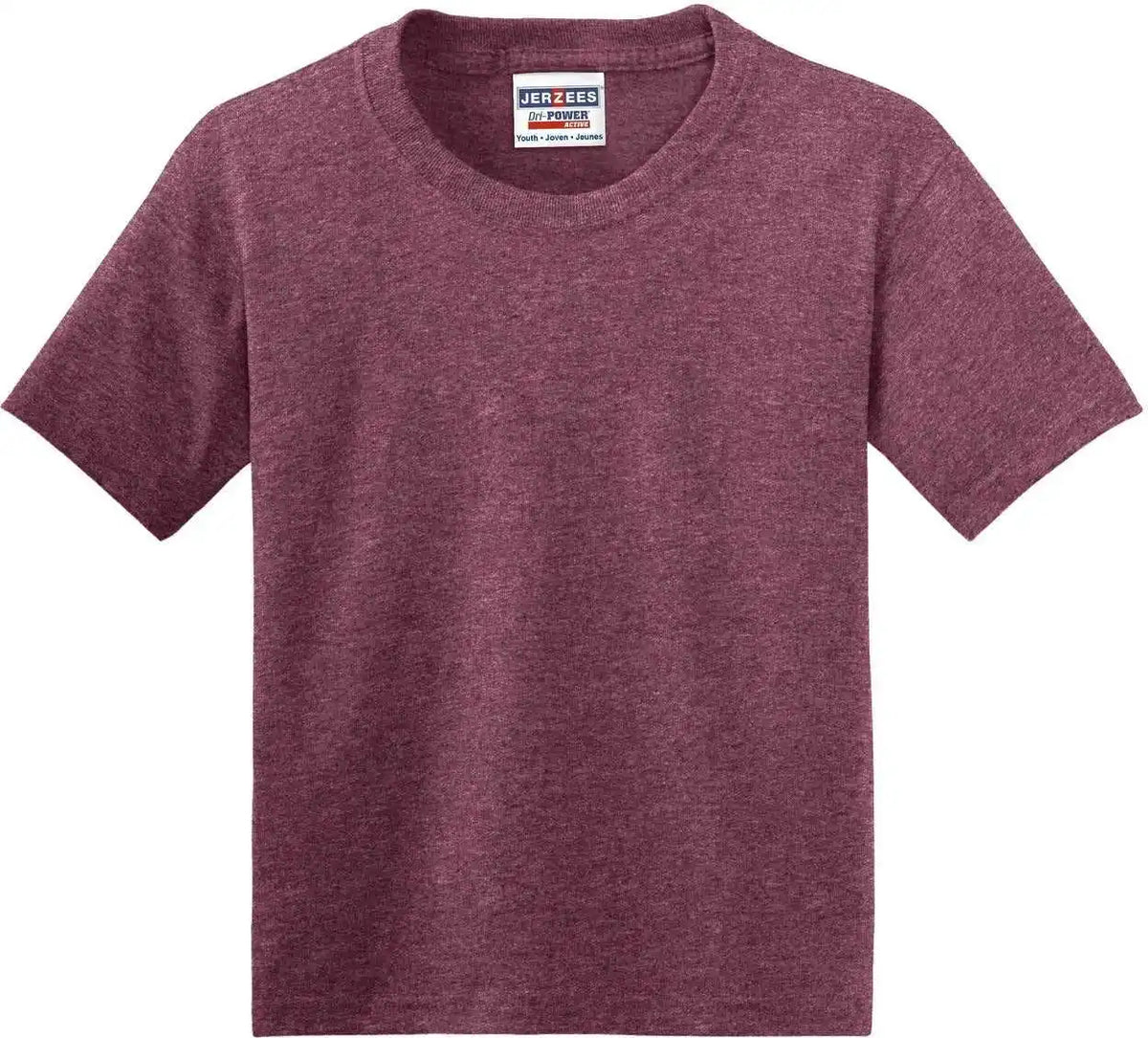 Jerzees 29b Youth Dri-power 50/50 Cotton/poly T-shirt - Vintage Heather Maroon