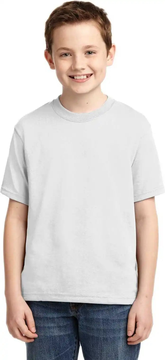 Jerzees 29b Youth Dri Power 50/50 Cotton/poly t Shirt White