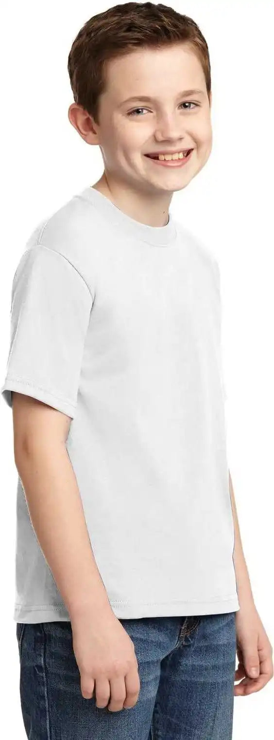 Jerzees 29b Youth Dri Power 50/50 Cotton/poly t Shirt White
