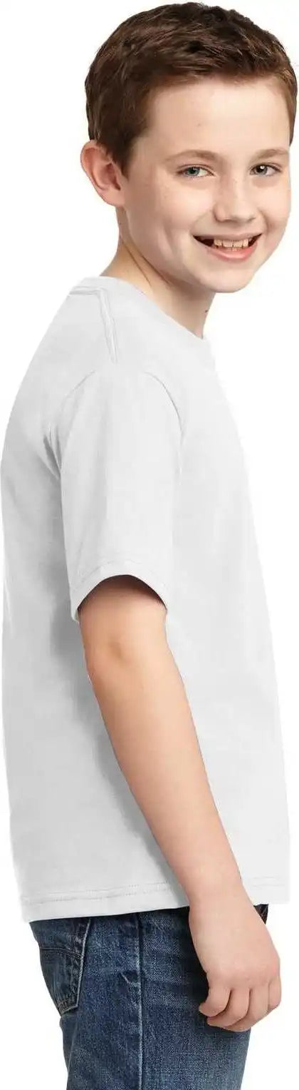Jerzees 29b Youth Dri Power 50/50 Cotton/poly t Shirt White