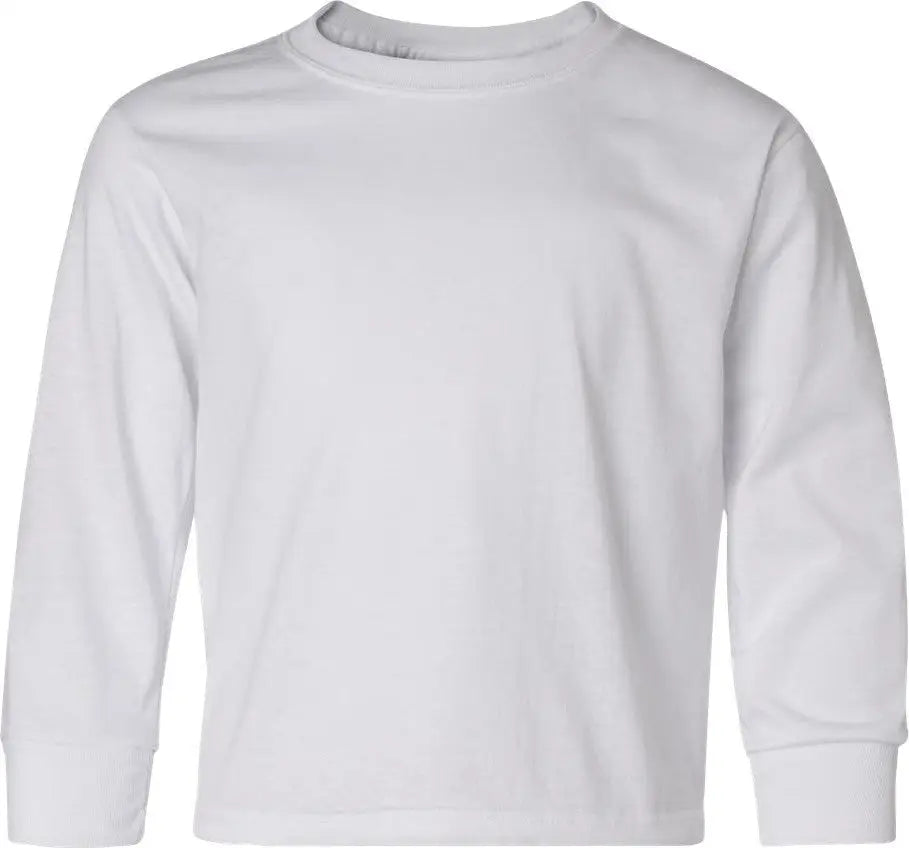 Jerzees 29blr Dri-power® Youth Long Sleeve 50/50 T-shirt - White