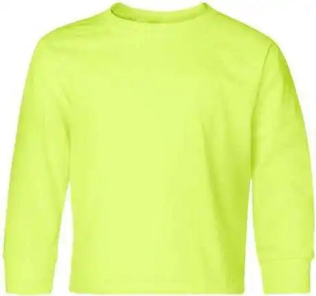 Jerzees 29blr Dri-power Youth Long Sleeve 5050 T-shirt - Safety Green