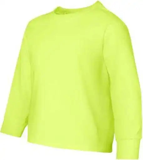 Jerzees 29blr Dri-power Youth Long Sleeve 5050 T-shirt - Safety Green