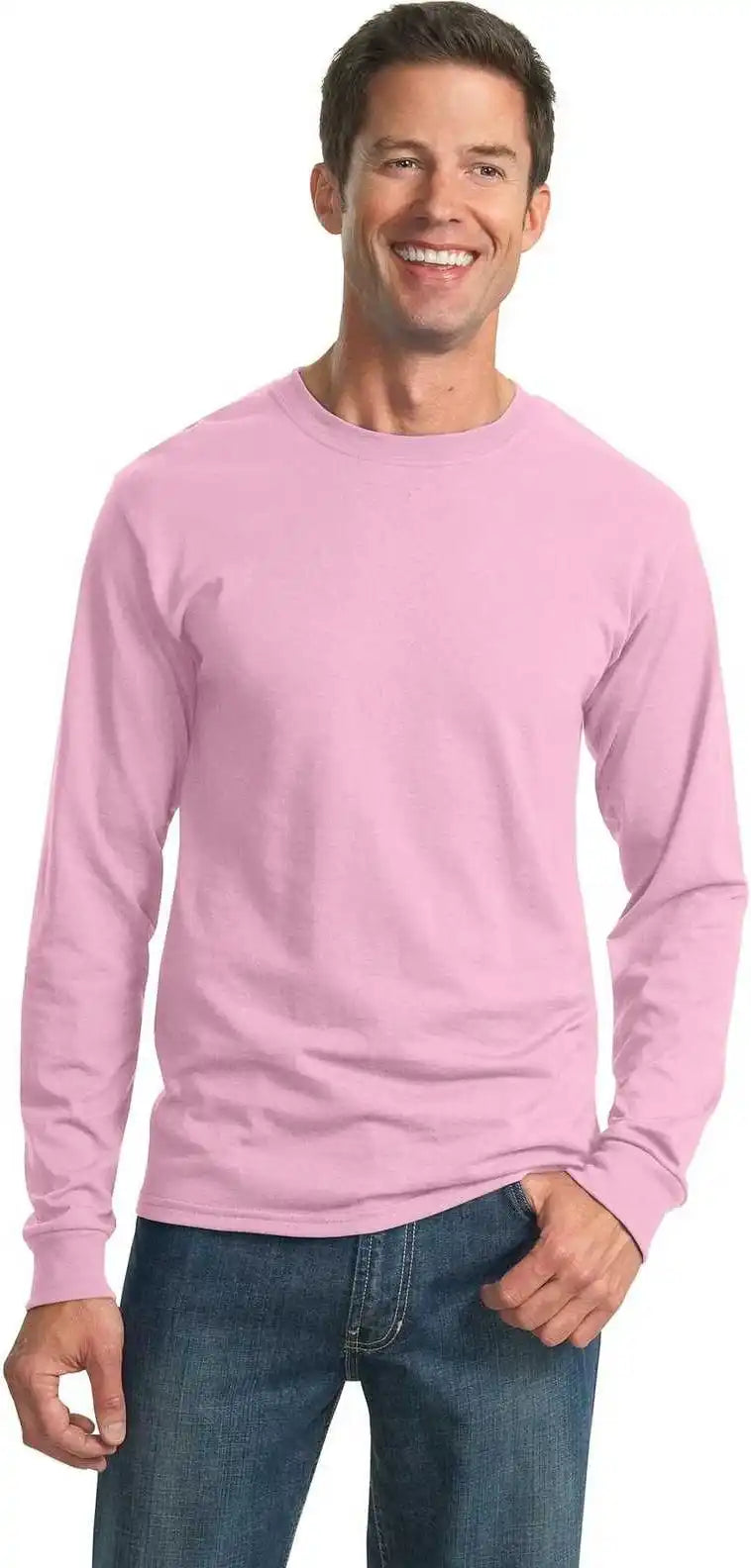 Jerzees 29ls Dri Power 50/50 Cotton/poly Long Sleeve t Shirt Classic Pink