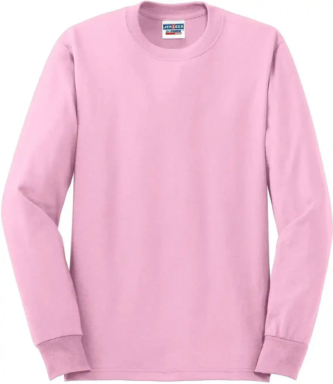 Jerzees 29ls Dri Power 50/50 Cotton/poly Long Sleeve t Shirt Classic Pink
