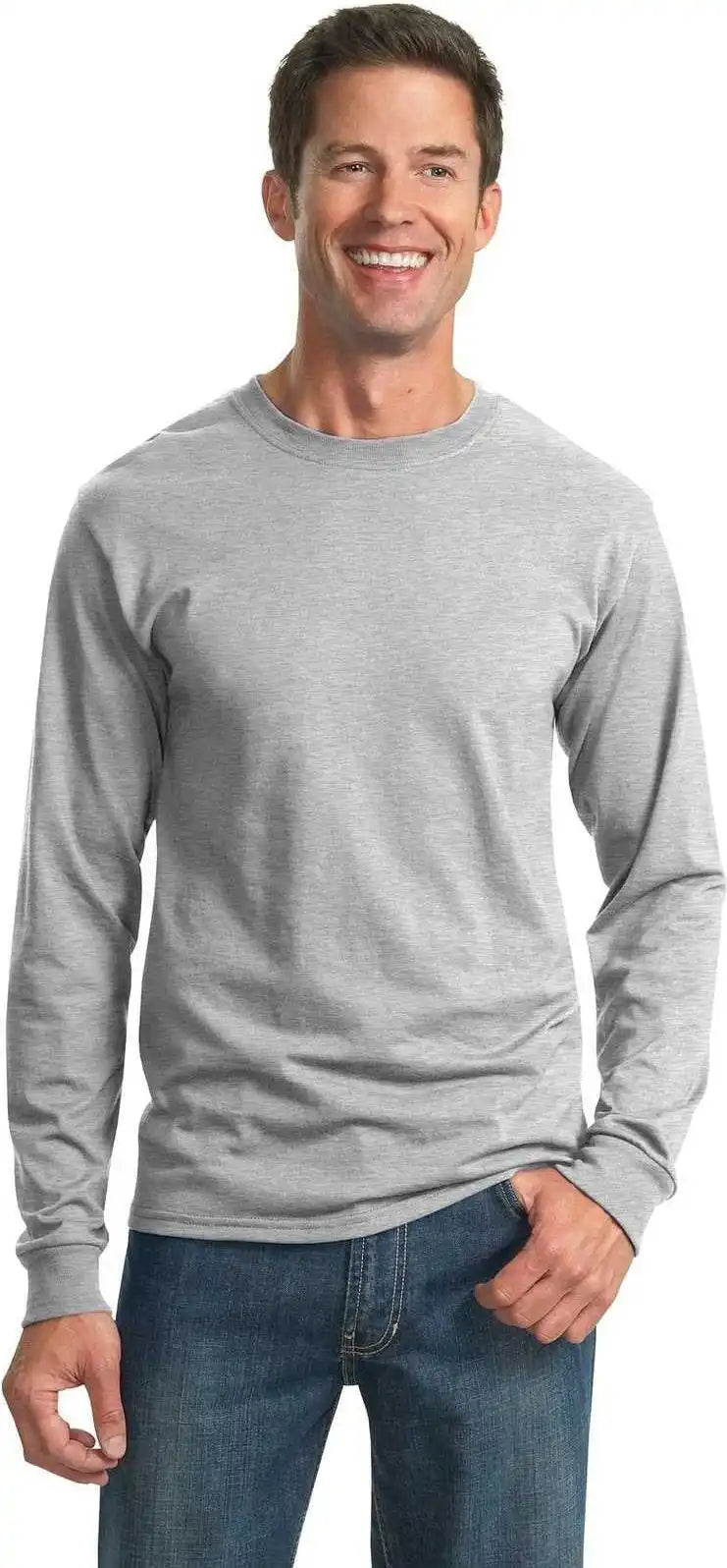 Jerzees 29ls Dri-power 50/50 Cotton/poly Long Sleeve T-shirt - Ash