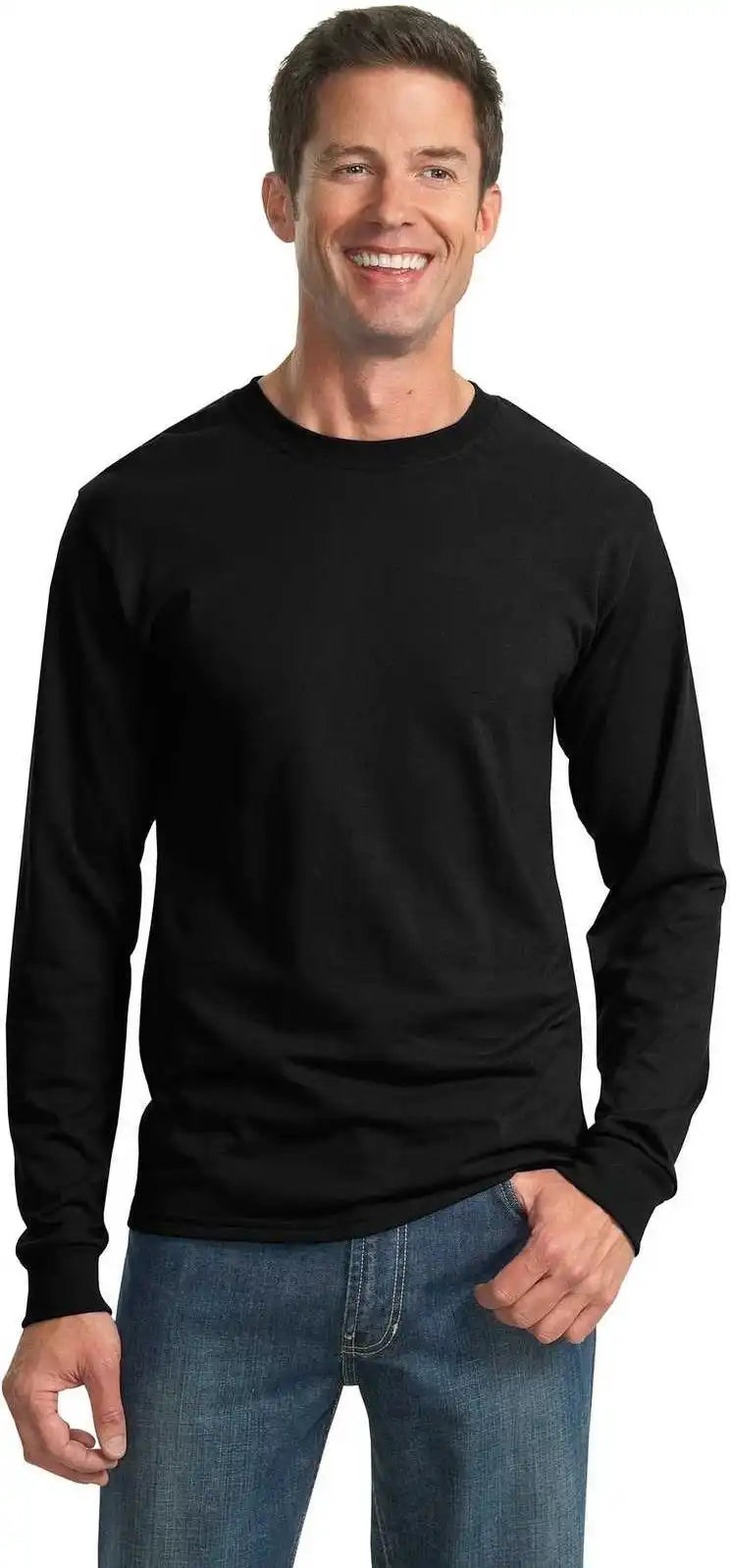 Jerzees 29ls Dri Power 50/50 Cotton/poly Long Sleeve t Shirt Black