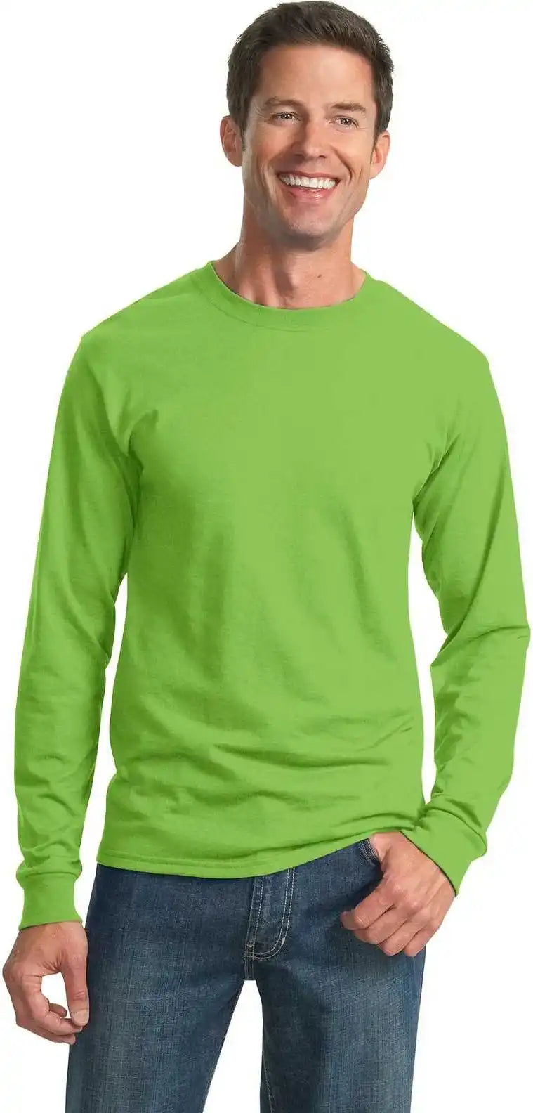 Jerzees 29ls Dri Power 50/50 Cotton/poly Long Sleeve t Shirt Kiwi