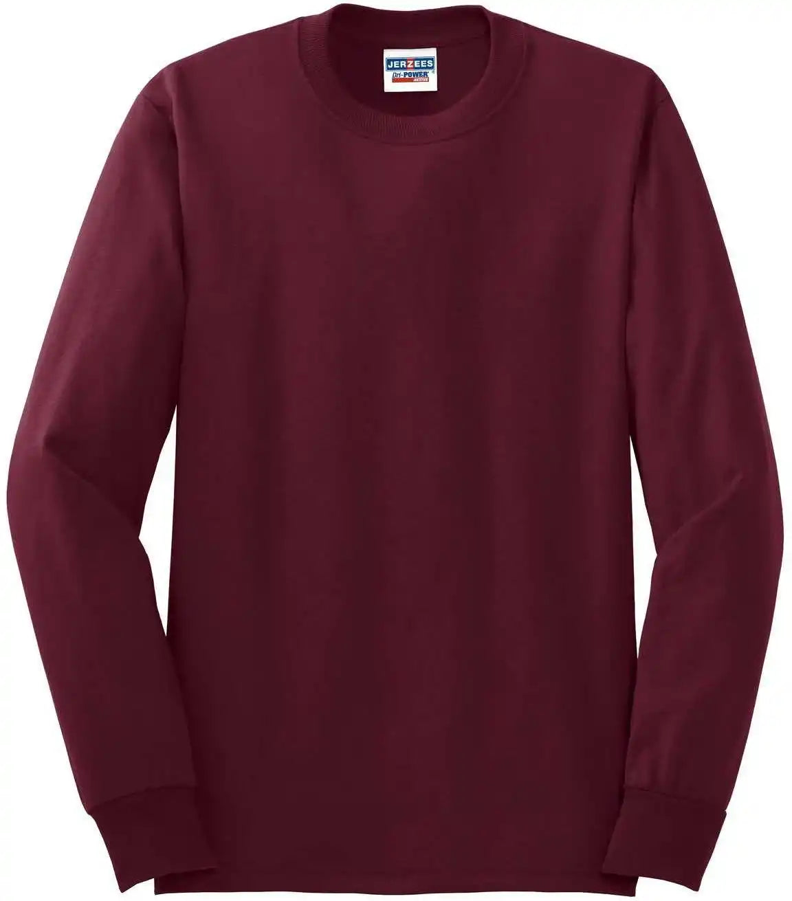 Jerzees 29ls Dri Power 50/50 Cotton/poly Long Sleeve t Shirt Maroon