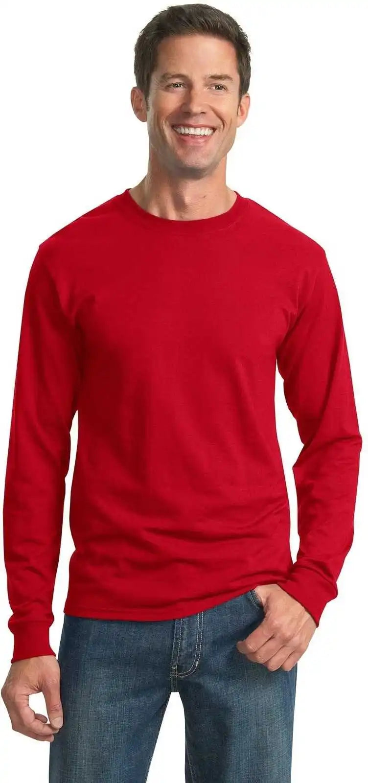 Jerzees 29ls Dri Power 50/50 Cotton/poly Long Sleeve t Shirt True Red
