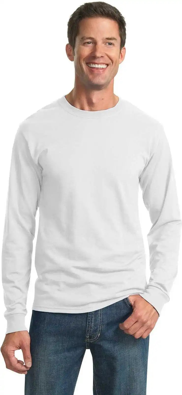 Jerzees 29ls Dri Power 50/50 Cotton/poly Long Sleeve t Shirt White