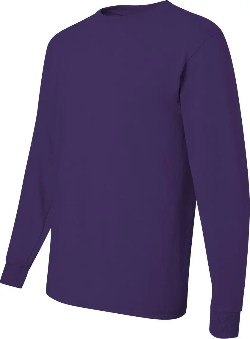 Jerzees 29lsr Dri-power Long Sleeve 50/50 T-shirt - Deep Purple