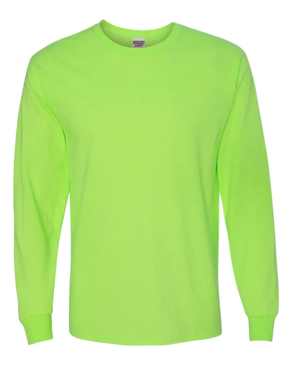 Jerzees 29lsr Dri-power Long Sleeve 50/50 T-shirt - Neon Green