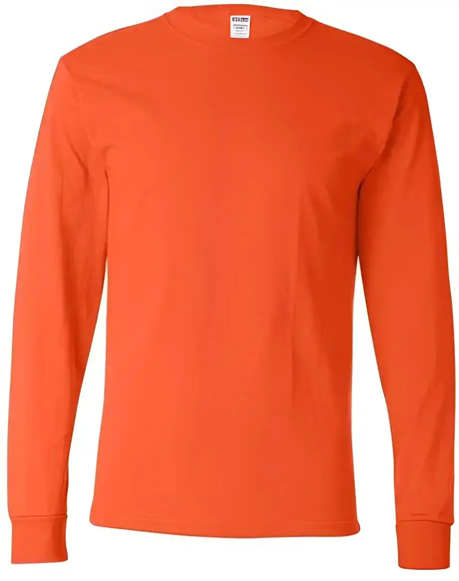 Jerzees 29lsr Dri-power Long Sleeve 50 T-shirt - Burnt Orange