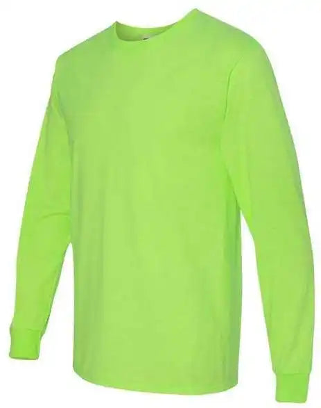 Jerzees 29lsr Dri Power Long Sleeve 50 t Shirt Neon Green