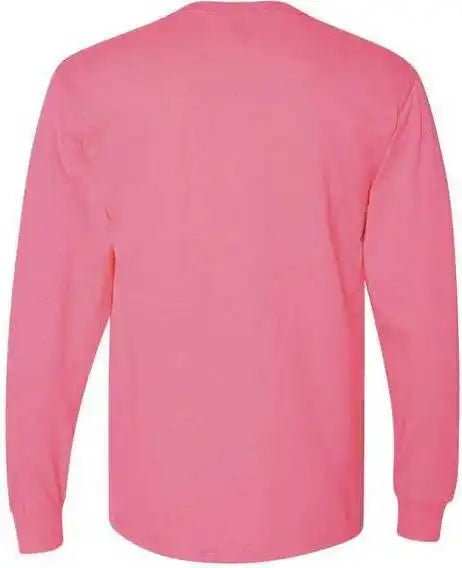 Jerzees 29lsr Dri Power Long Sleeve 50 t Shirt Neon Pink