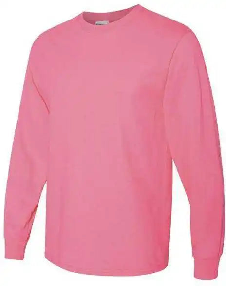 Jerzees 29lsr Dri Power Long Sleeve 50 t Shirt Neon Pink