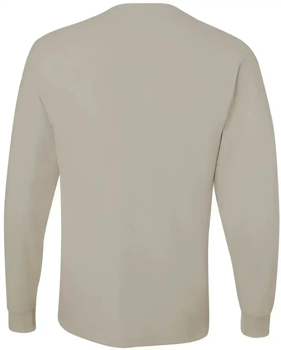 Jerzees 29lsr Dri-power Long Sleeve 50 T-shirt - Sandstone