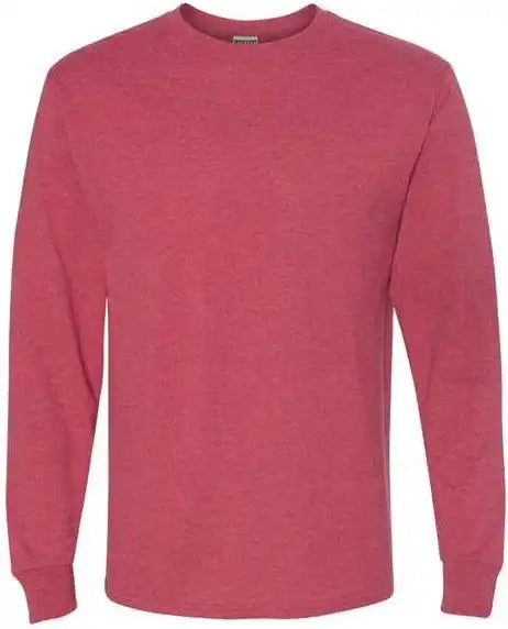 Jerzees 29lsr Dri Power Long Sleeve 50 t Shirt Vintage Heather Red