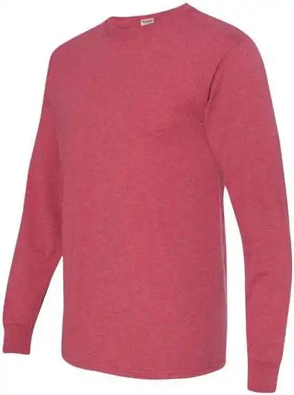 Jerzees 29lsr Dri Power Long Sleeve 50 t Shirt Vintage Heather Red