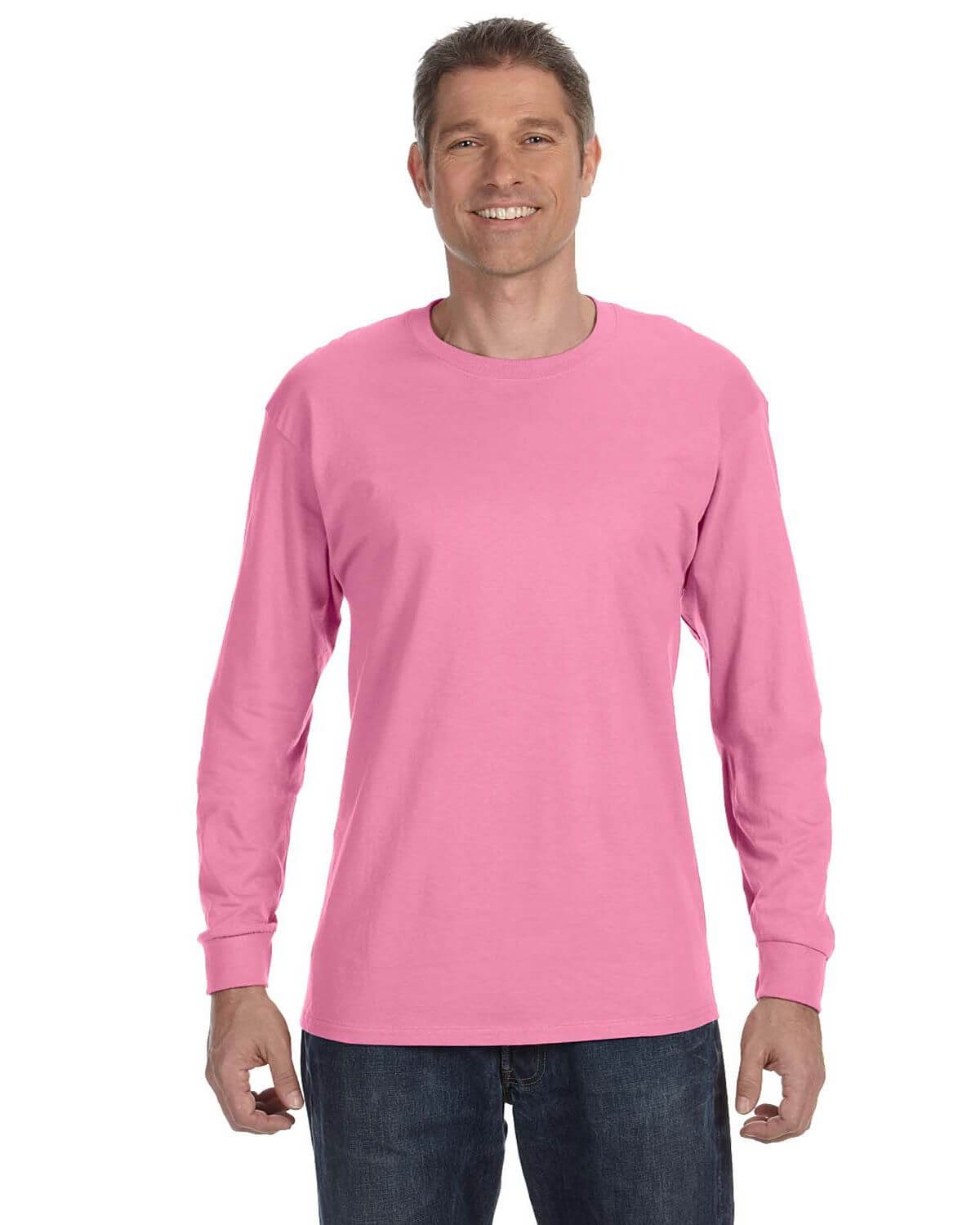 Jerzees 29lsr Dri-power® Long Sleeve 50/50 T-shirt - Azalea
