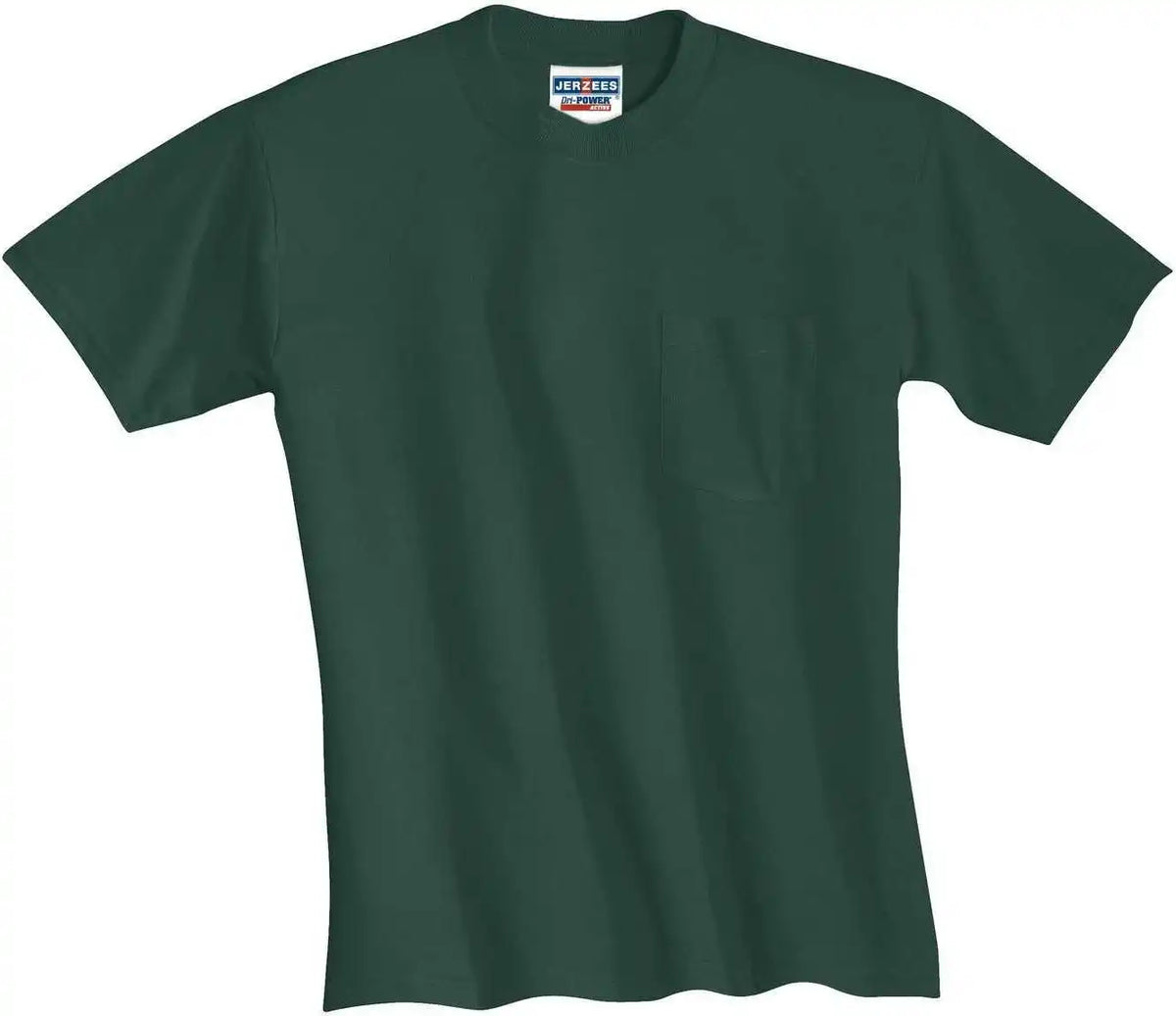 Jerzees 29mp Dri-power 50/50 Cotton/poly Pocket T-shirt - Forest Green
