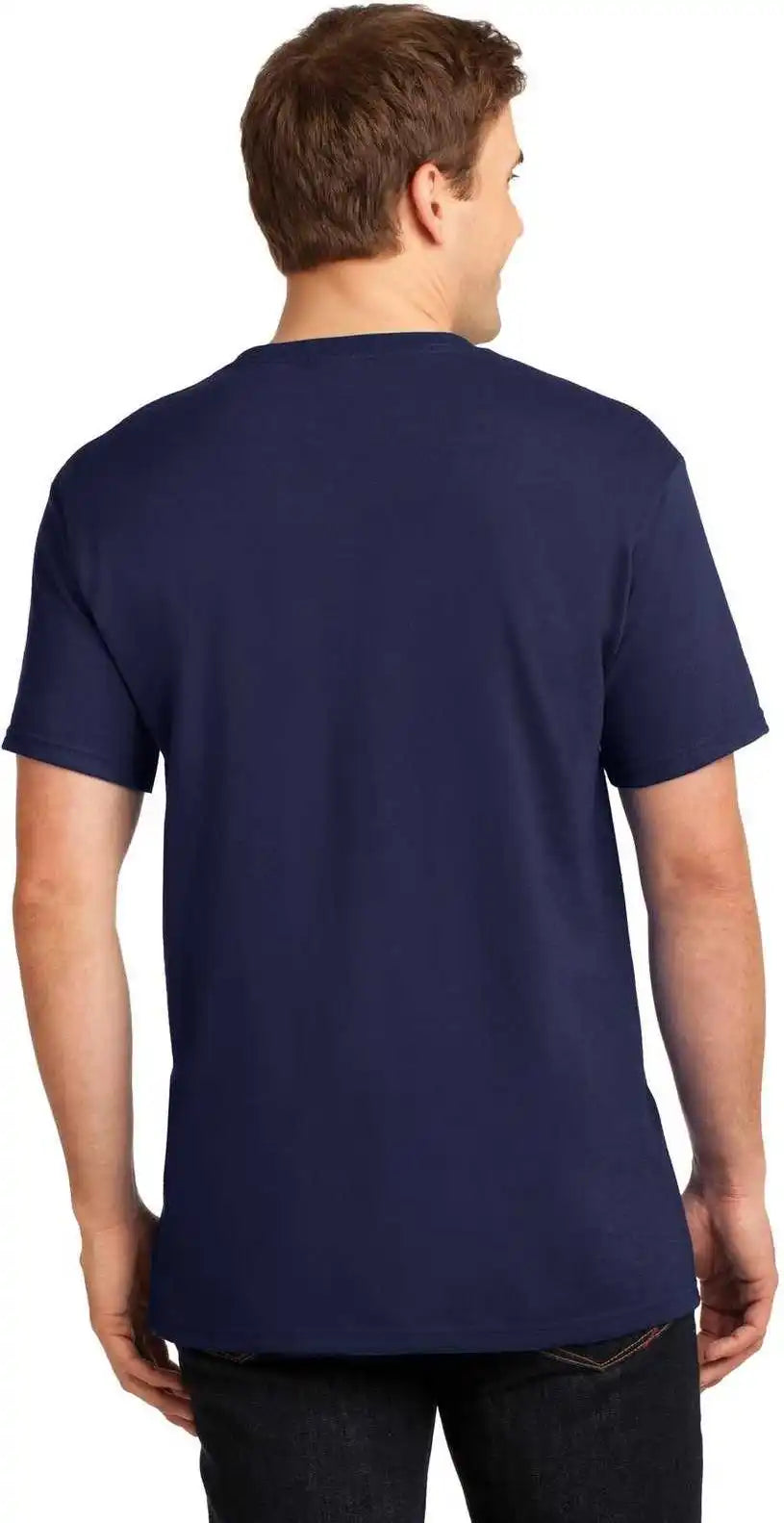 Jerzees 29mp Dri-power 50/50 Cotton/poly Pocket T-shirt - Navy