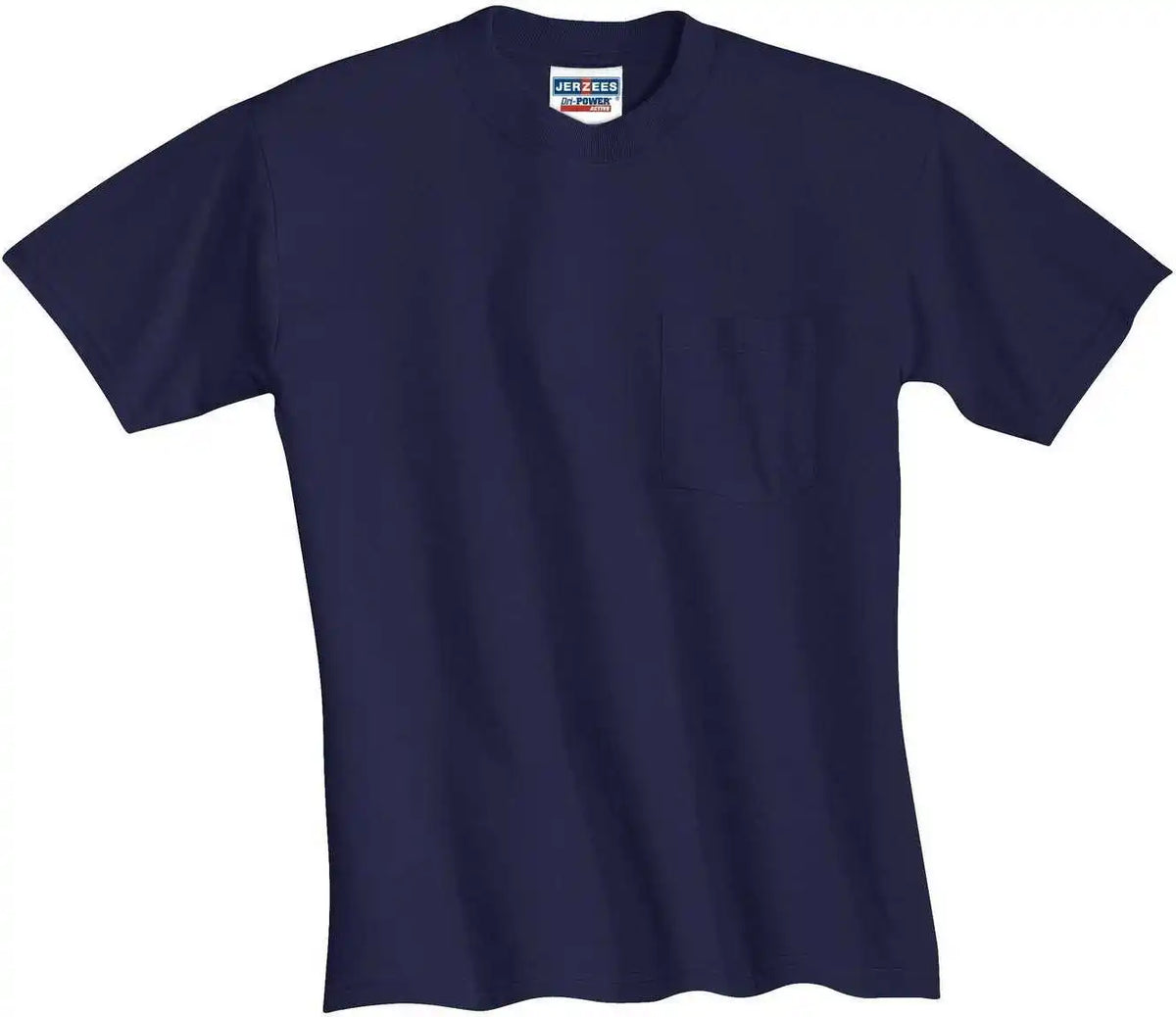 Jerzees 29mp Dri-power 50/50 Cotton/poly Pocket T-shirt - Navy