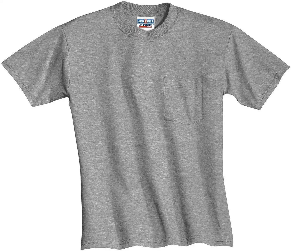 Jerzees 29mp Dri Power 50/50 Cotton/poly Pocket t Shirt Oxford