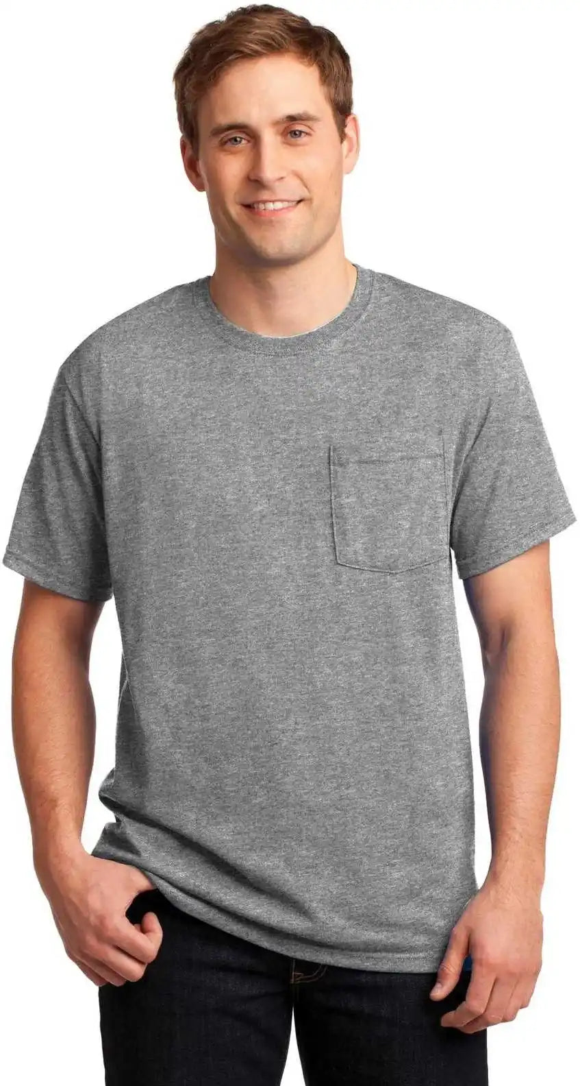 Jerzees 29mp Dri Power 50/50 Cotton/poly Pocket t Shirt Oxford