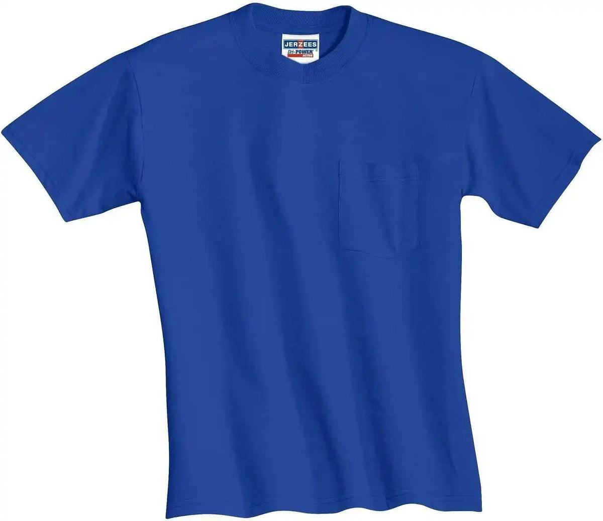 Jerzees 29mp Dri-power 50/50 Cotton/poly Pocket T-shirt - Royal