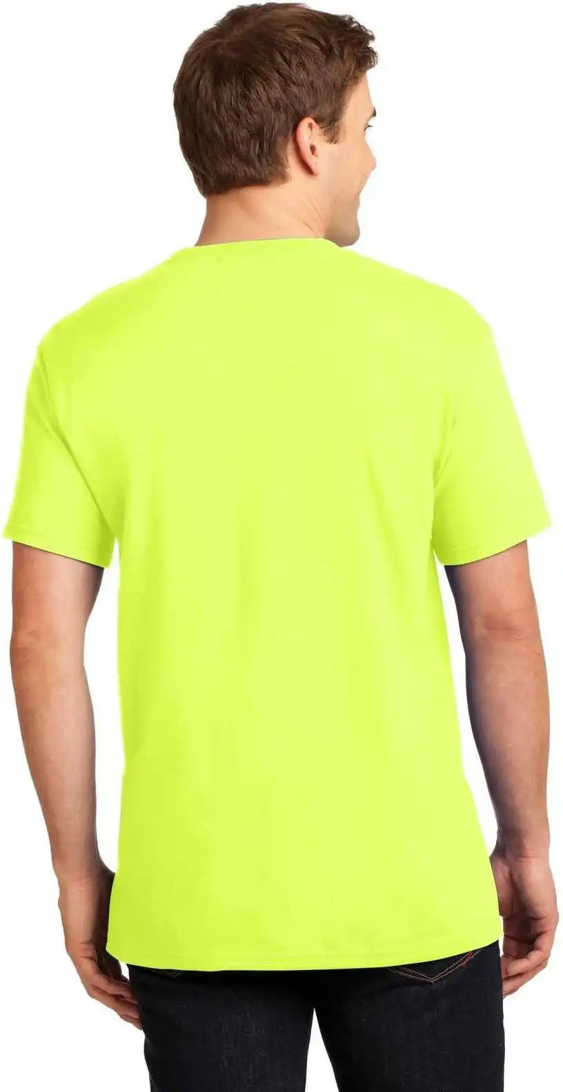 Jerzees 29mp Dri Power 50/50 Cotton/poly Pocket t Shirt Safety Green