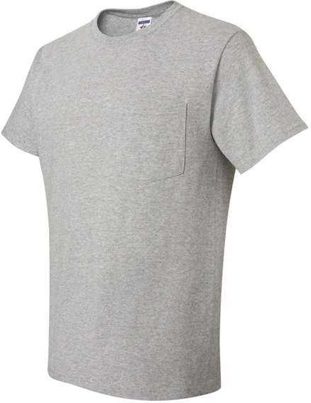 Jerzees 29mpr Dri-power 50 T-shirt with a Pocket - Athletic Heather
