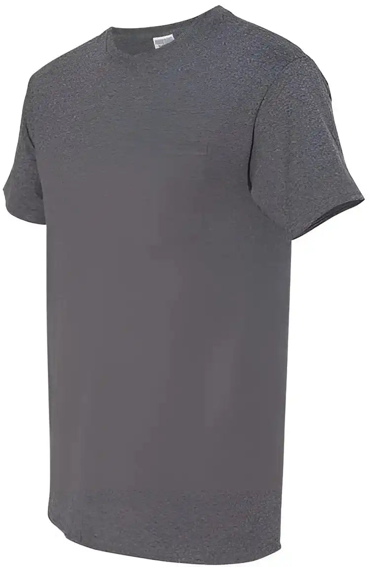 Jerzees 29mpr Dri Power 50 t Shirt with a Pocket Black Heather