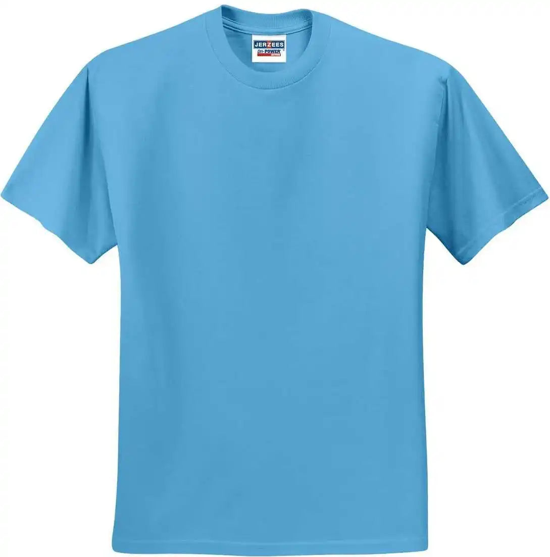 Jerzees 29mr Dri-power Active 50/50 Cotton/poly T-shirt - Aquatic Blue