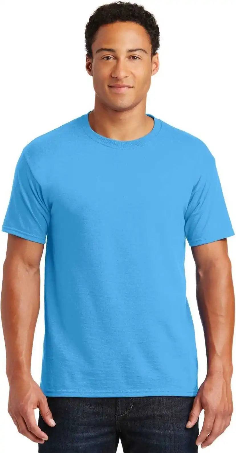 Jerzees 29mr Dri-power Active 50/50 Cotton/poly T-shirt - Aquatic Blue