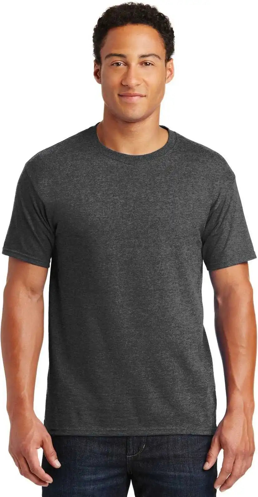 Jerzees 29mr Dri Power Active 50/50 Cotton/poly t Shirt Black Heather
