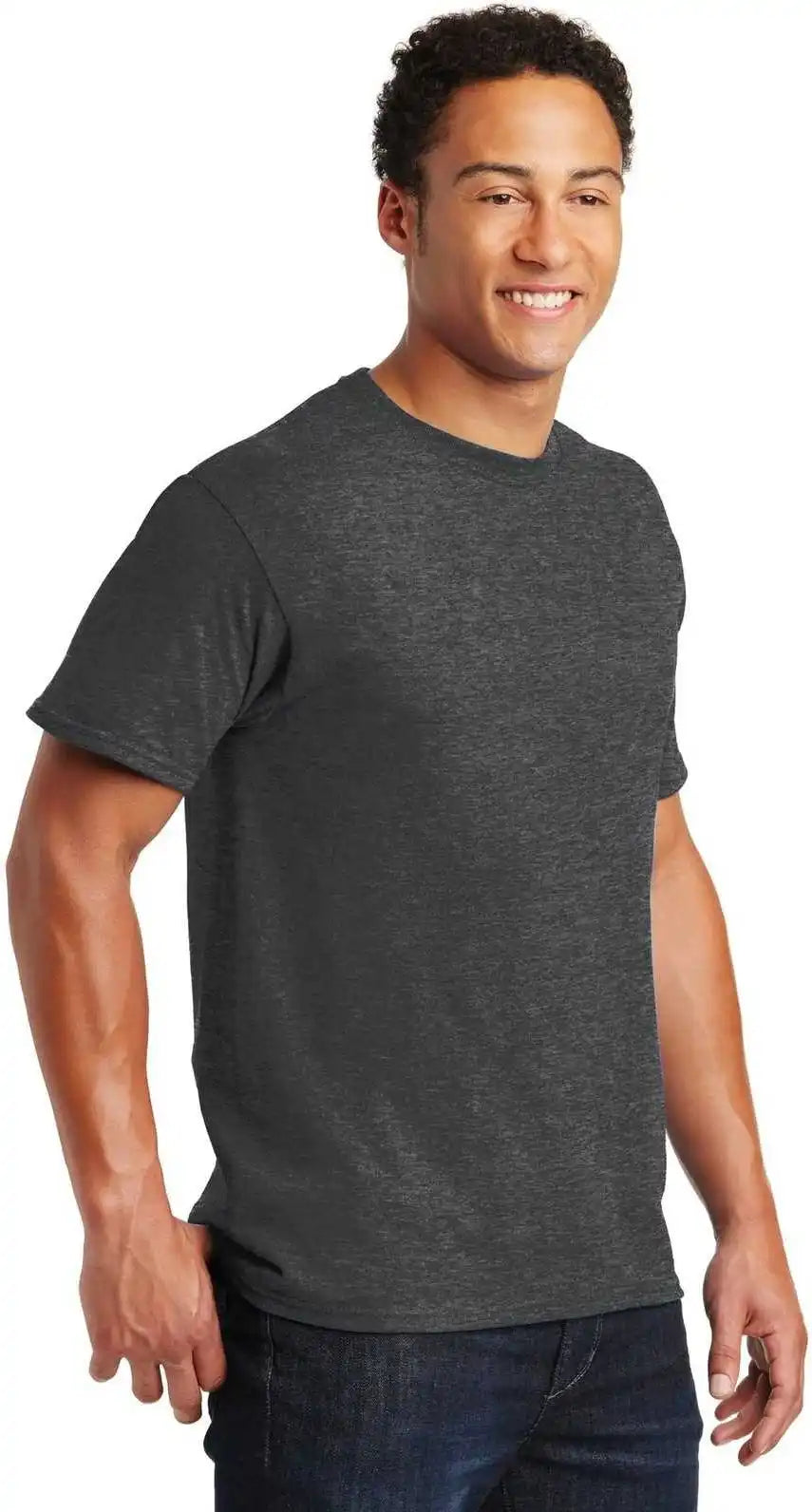 Jerzees 29mr Dri Power Active 50/50 Cotton/poly t Shirt Black Heather