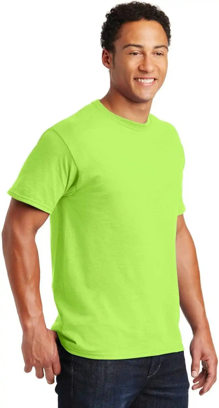 Jerzees 29mr Dri Power Active 50/50 Cotton/poly t Shirt Neon Green
